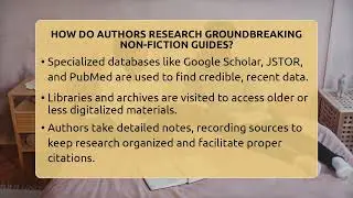 How Do Authors Research Groundbreaking Non-fiction Guides? - Book and Author Club