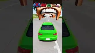 Big & Small Cars vs Saja KPop Demon Hunters - BeamNG Drive pt.2 #beamngdrive #beamng