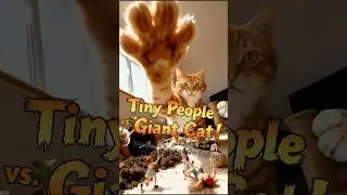 Tiny People vs Giant Cat!