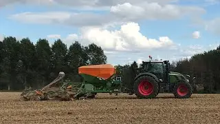 Groenbemester zaaien met fendt 724 profi & 927 profi plus in Géronvillers