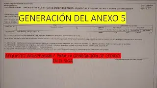 generación del formato 5 para hacer pedido el siga
