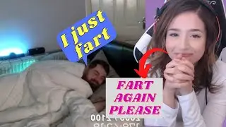 POKIMANE Reacts To FARTED And WAKE  HIMSELF Up #pokimane #offlinetv #pokimanereacts #gingerbeardie
