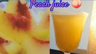 Peach juice 🍑 |Easy and quick|peach juice by Food fusion Recipe|