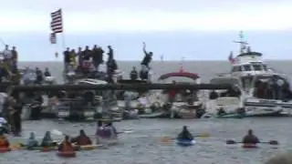 Narragansett Beer Sponsors St. Peters Fiesta w/ Stu McGilviry winning Greasy Pole walk on Sunday