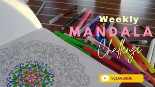 Mandala Challenge Day -1for beginner #trending #beginners #mandalaart #drawing 