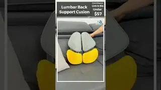 Ergonomic Lumbar Pillow with 3-Zone Spine Support: Feel the Difference