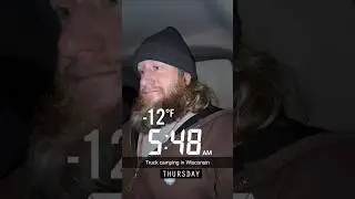 Truck Camping in -12*F weather (Subzero temps) #NJFW