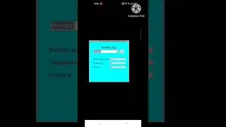 I made weather app in python using tkinter and requests module