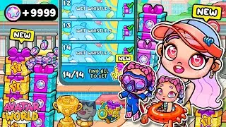😱 ВСЕ 14 СЕКРЕТОВ БАССЕЙНА 🤩💦 COUNTRY CLUB 🔴🟡🔵 AVATAR WORLD 💕 НОВОЕ ОБНОВЛЕНИЕ ИСТОРИЯ МОНЕТ СЕРИАЛ