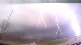 Very Close Cloud to Ground Lightning