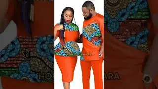 Latest African fashion dress styles for couples 2022