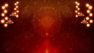 Devotional Diwali Background Video 2022 With Diya and mandala   Indian Festival Background    dark