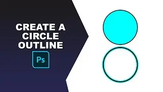 how to create a circle outline in photoshop | how to draw a circle outline in photoshop
