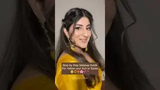 Makeup with yellow suit or saree &hearts;️⭐️ #blushbyprab #makeup #mekuptutorial #makeuptutorial #eyemakeup