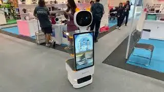 Aladsbot Advertising Robot Using Exhibition Supermarket