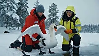 They Found a Swan Frozen Alive &ndash; What Happened Next Will Melt Your Heart