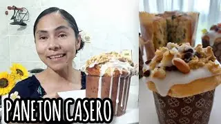 PANETON masa casera/ CON FRUTOS SECOS🥜🥔   hecho a mano 💪