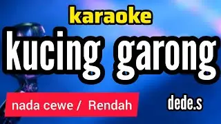 karaoke KUCING GARONG dede.s full lirik berjalan nada CEWE