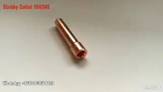 Copper Stubby Collet 10N24S 2.4mm TIG Collet for WP17 18 26 Series Torch