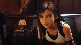 Cloud ayuda a Tifa con la venta de filtros - Final Fantasy VII Remake