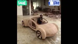 Wooden Art Car #bhojpuri #shortvideo #shorts #youtube #woodworking #cartoon #car #facts #motivation