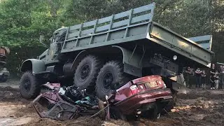 КрАЗ-214 против vs. Opel Vectra Car + Tatra 813 & Jagdpanzer 38(t) Hetzer