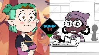 AMITY & ZIRA VOICE SWAP | The Owl House/Pretty Pretty Please I Don't Want to be a Magical Girl