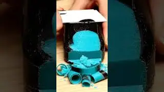 UNEXPECTED Blue Core Reveal ASMR 📞 Thick Ribbon Peeling Black Retro Phone Soap