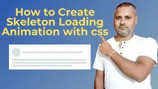 How to Create Skeleton Loader animation with css #devn