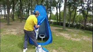 easy portable toilet and tent