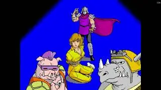 Play Arcade Teenage Mutant Ninja Turtles US 4 Players, set    RetroGames cc Playthrough as Leonardo!