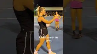 Lara Dunkley shares a simple centre pass setup for Goal Attacks and Wing Attacks ✍️🏐#netball