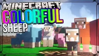 How To Color/Dye Sheep In Minecraft! [Works For Minecraft PE]
