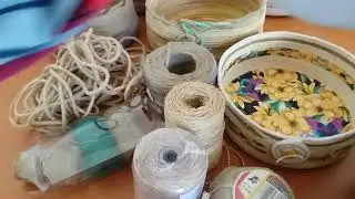 rope bowl basket how to adding jute or twine
