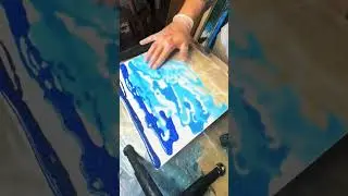 Janice&rsquo;s memorial - ashes - #art #artbyfed #wynnmodernart #paint #love #ocean #painting #artist #atx