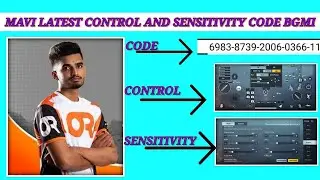 MAVI LATEST CONTROL CODE AND SENSITIVITY CODE BGMI 🔥 O RECOIL SENSITIVITY CODE MAVI RDX RAJ YT