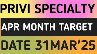 PRIVI SPECIALITY CHEMICALS STOCK LATEST NEWS 31MAR'25/PRIVI SPECIALITY CHEMICALS SHARE LATEST NEWS
