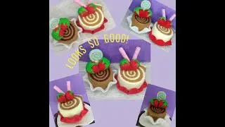how to make cake made with felt cloth | DIY | felt crafts | easy | souvenir ideas