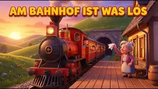 Am Bahnhof ist was los 🚂 Die Reise zur Oma | Ruhiges Eisenbahnlied mit Tunnel & Kuh