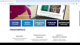 Como acessar o novo Diário Oficial do Estado de São Paulo