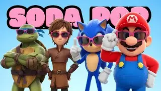 SODA POP x MARIO 🆚 SONIC THE HEDGEHOG🆚 HOW TO TRAIN YOUR DRAGON 🆚 TMNT 🎶🎵 Who Is Best?