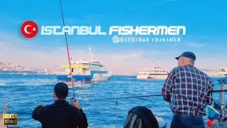 Istanbul Fishermen in Galata Bridge