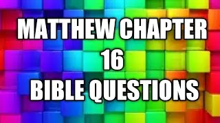 Bible quiz on Matthew chapter 16|| English bible quiz