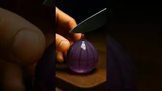 CUTTING a PURPLE CRYSTAL ONION?! 😱✨ The Most Satisfying Slice Ever!
