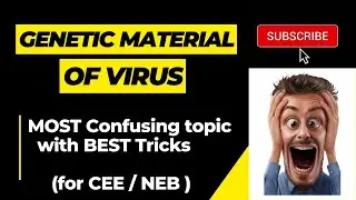 Virus: Genetic Materials ( Best TRICK ) | Most CONFUSING topic | CEE, NEET, NEB