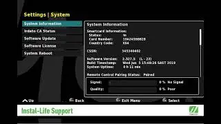 Satellite Signal & Dish Settings on the Instal-Life Box