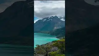 THE BLUEST WATER IN PATAGONIA ON A MOUNTAIN SIDE #patagonia #mountains