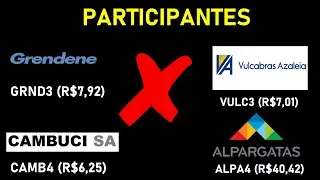 GRENDENE (GRDN3) X ALPARGATAS (ALPA4) X VULCABR&Aacute;S (VULC3) X CAMBUCI (CAMB4)