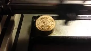 Laser engraved Purple Beech Tree Wafers