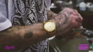 Justin Burnout Using Spirit Transfer Paper